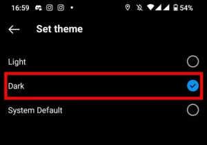 How to Turn on Dark Mode of Instagram on android